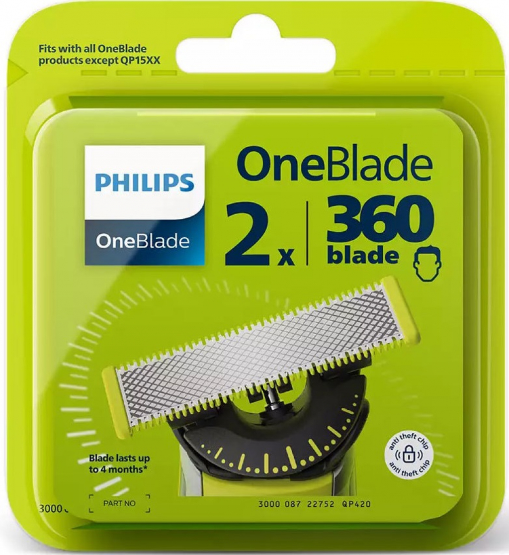 Резервни ножчета PHILIPS QP420/50 OneBlade